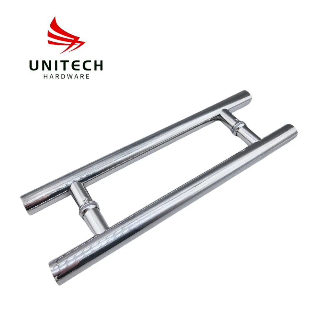 SS316 SS304 H Shape Glass Door Handle Pull Handle