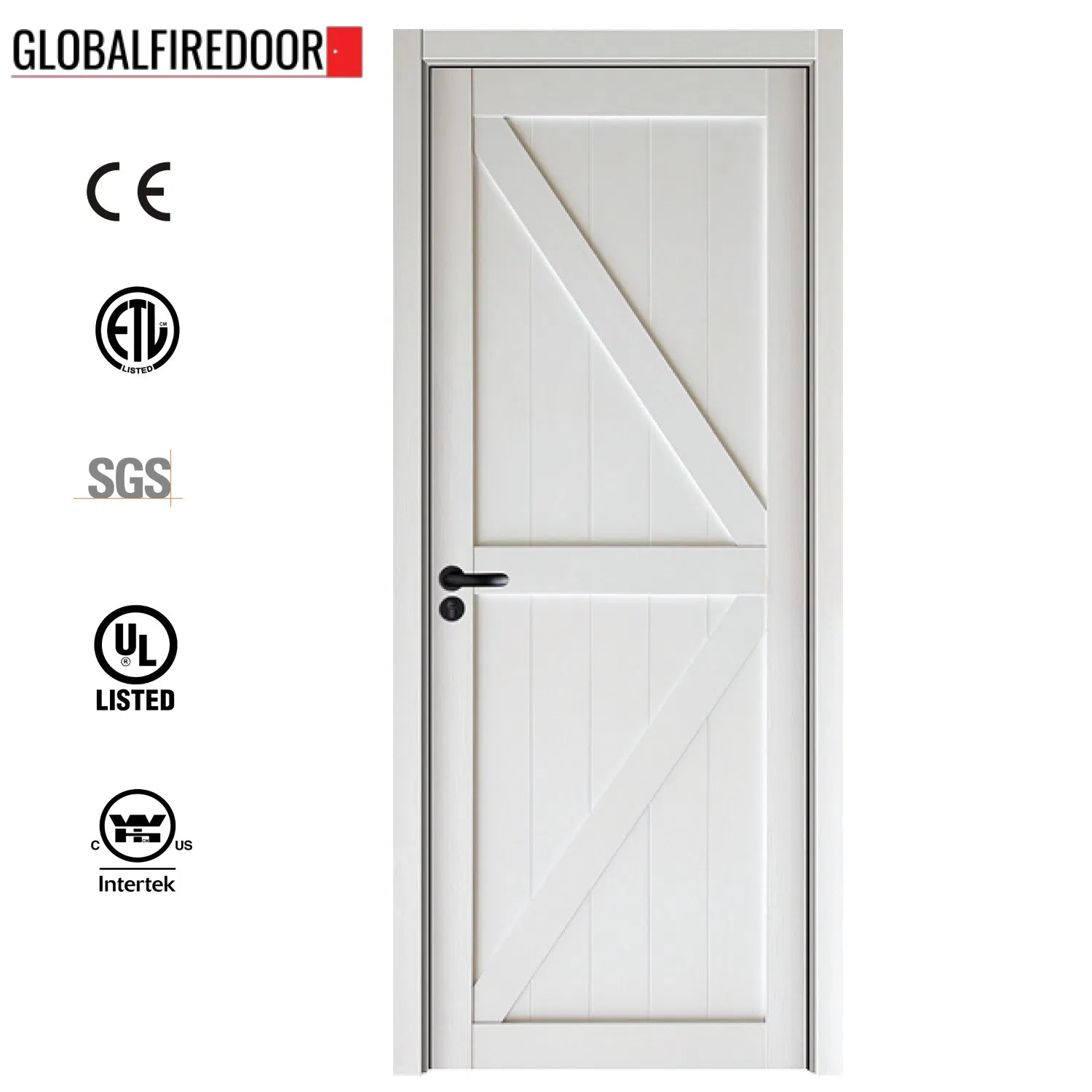 UL Listed Wh Certificate Wood Fire Door for Hotel School Hospital