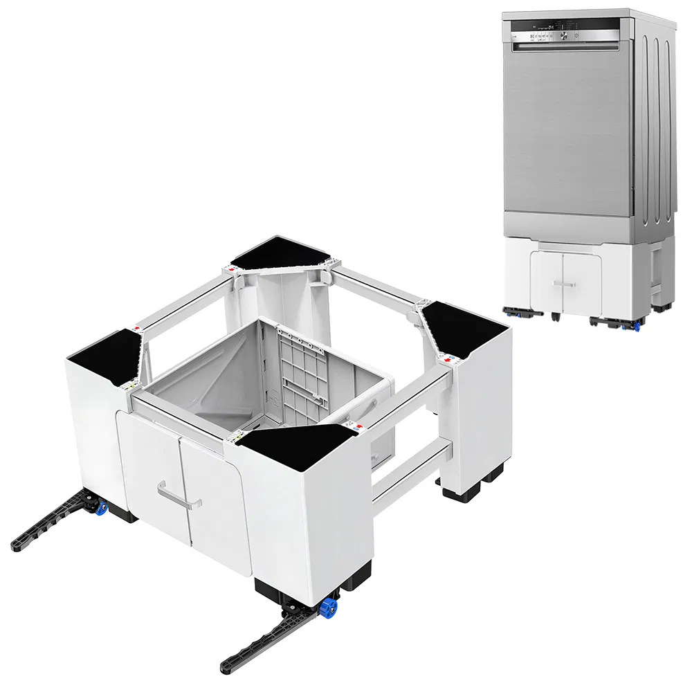 Sturdy Washing Machine Base with Storage Drawer with 23.9cm Height Lift