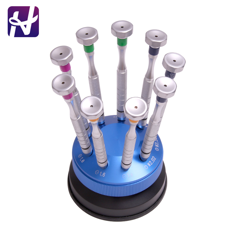 Screwdriver Set with 9 PCS Aluminum Screwdrivers