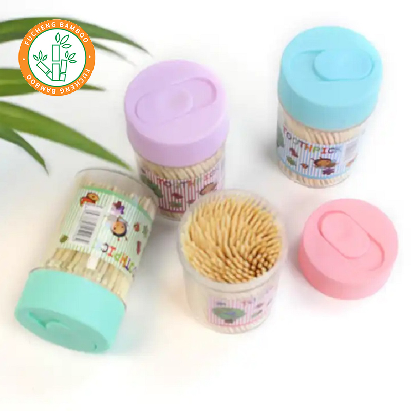 Custom Logo Bamboo Toothpicks, Food-Grade and Eco-Friendly, Bulk Wholesale for Parties and Events