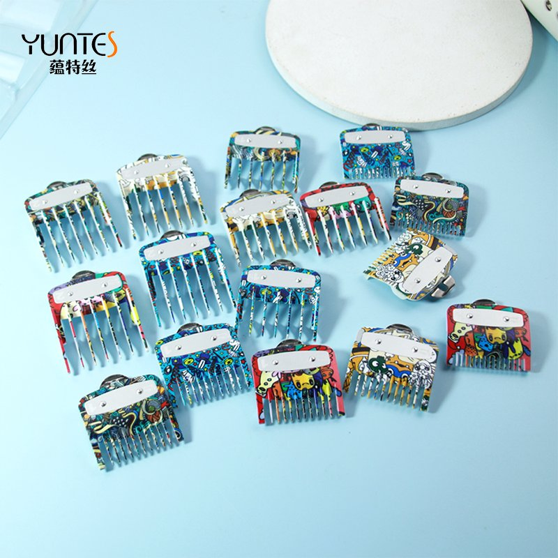 Professional Hair Clipper Guards Set 4PCS Replacement Limit Combs for Hair Trimming Aluminum Sheet Attachments