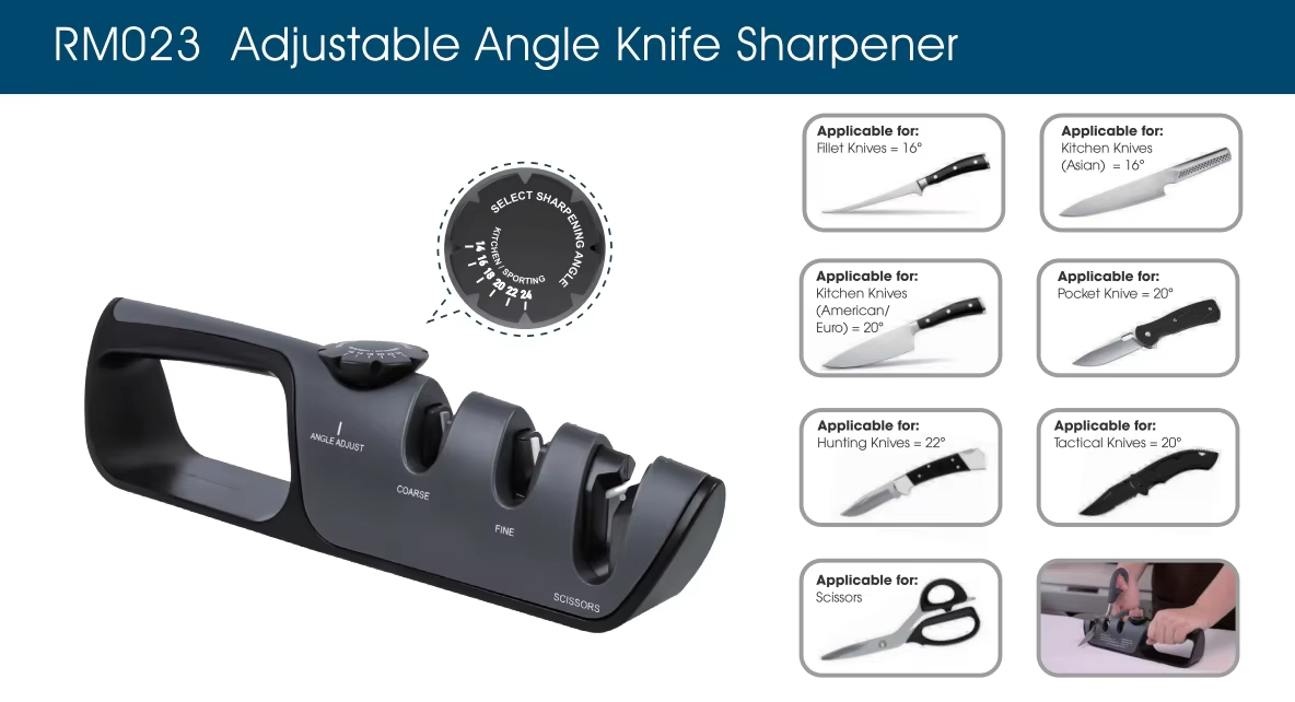 Multifunctional High Quality 3 Stages Sharpener for Kitchen Knife Shears Sharpening Honing Tool Knife
