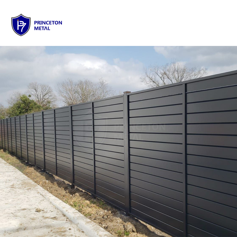 Durable Rust-Free Aluminium Slat Privacy Fence Panel for Garden Outdoor Spaces
