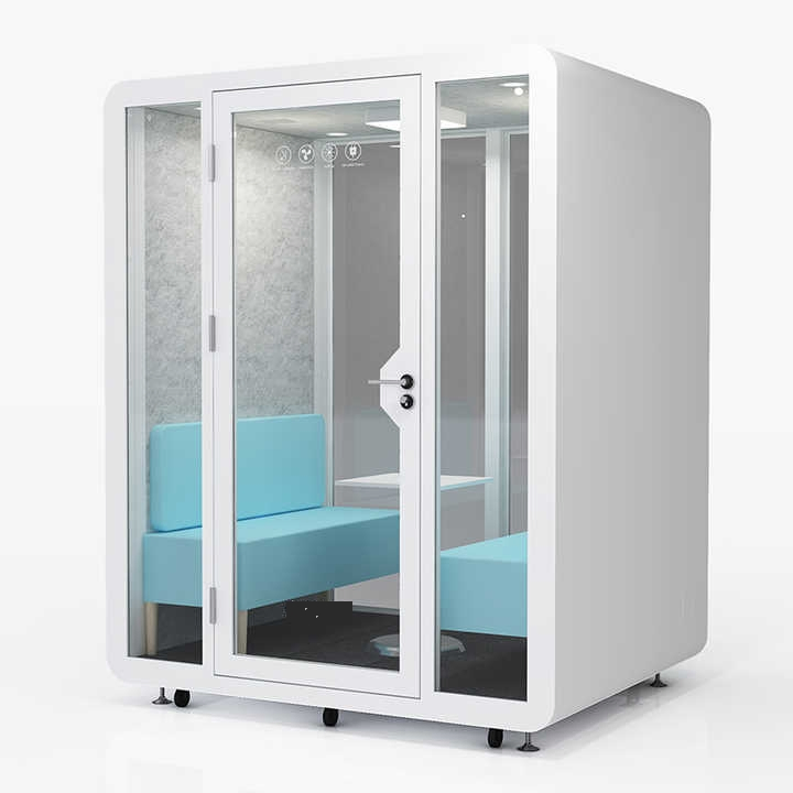 Office Pod Easy-to-Assemble Steel Frame Modern Sound Proof Offic Acoustic Soundproof Features for Office Building Outdoor Soundproof Cabins