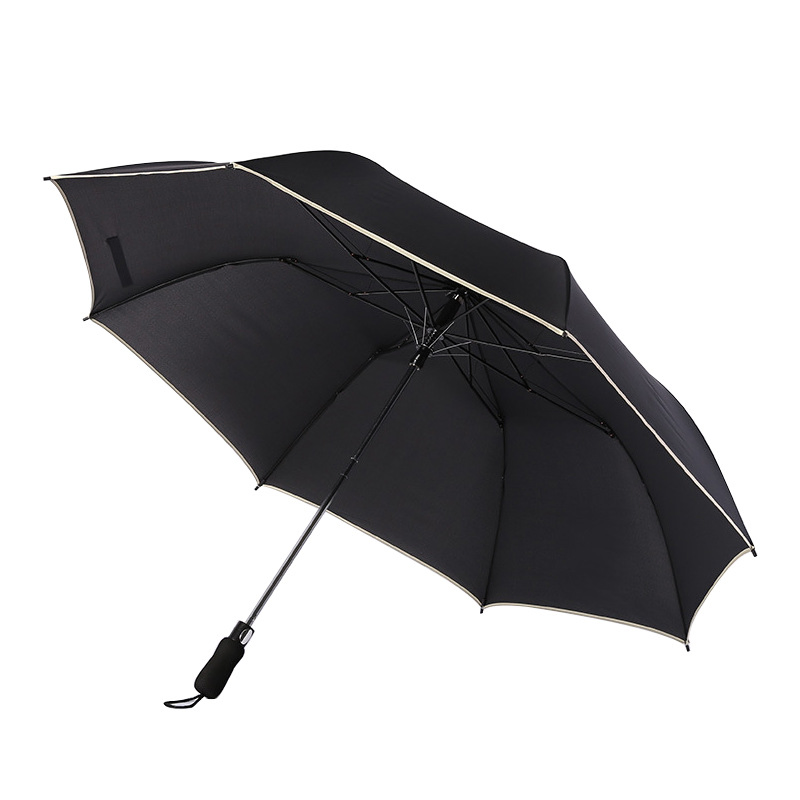 Promotional 8rib 2 Folding Custom Automatic Rain Sun Advertising OEM Gift Outdoor Windproof Golf Umbrella with Logo Printing