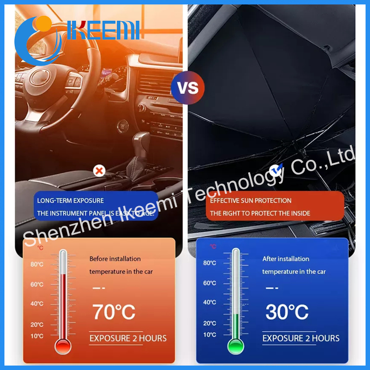 Foldable Car Sunshade Umbrella Type Sun Shade for Car Window Summer Sun Protection