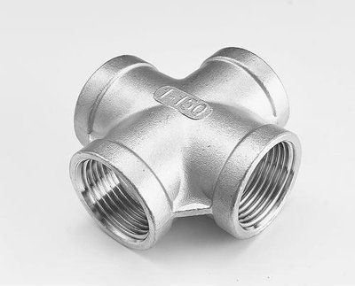 ASTM Stainless Steel Threaded Cross - Industrial Precision Fitting