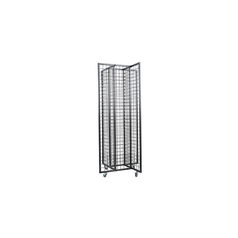 Wholesale Price Four-Piece Grid Hook Supermarket Retail Sundries Display Rack Four Wheels
