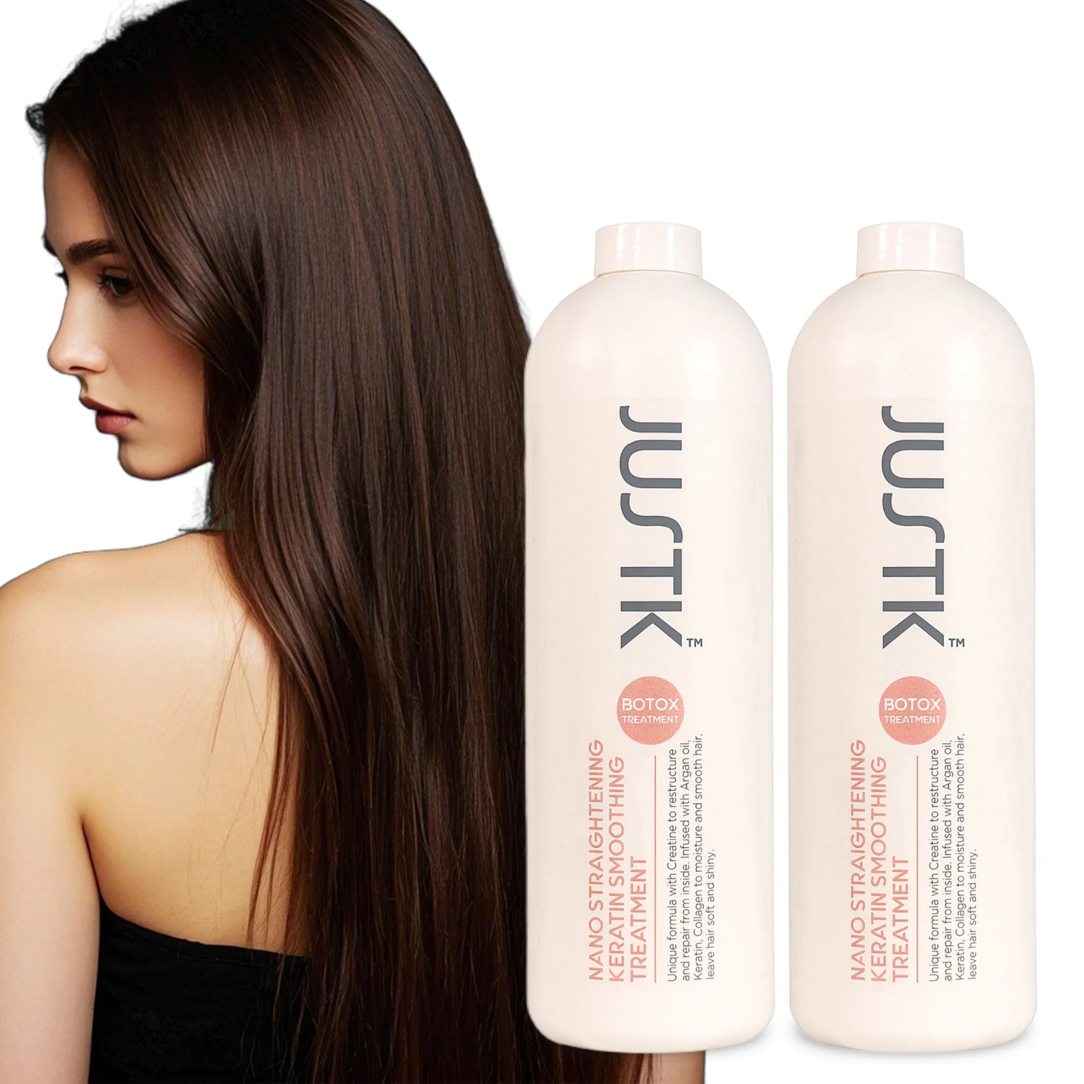 Justk Formaldehyde Free Collagen Nano Hair Straightening Cream Brazilian Keratin Hair Treatment