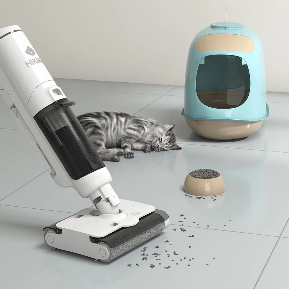 Portable Wet and Dry Vacuum 15kpa Floor Scrubber Vacuum Cleaner