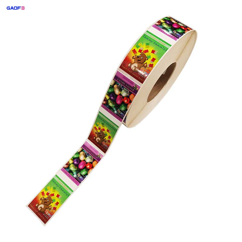 Cmyk Professional Labels Custom Roll Logo Label Sticker Printing Die Cut Synthetic Paper Label