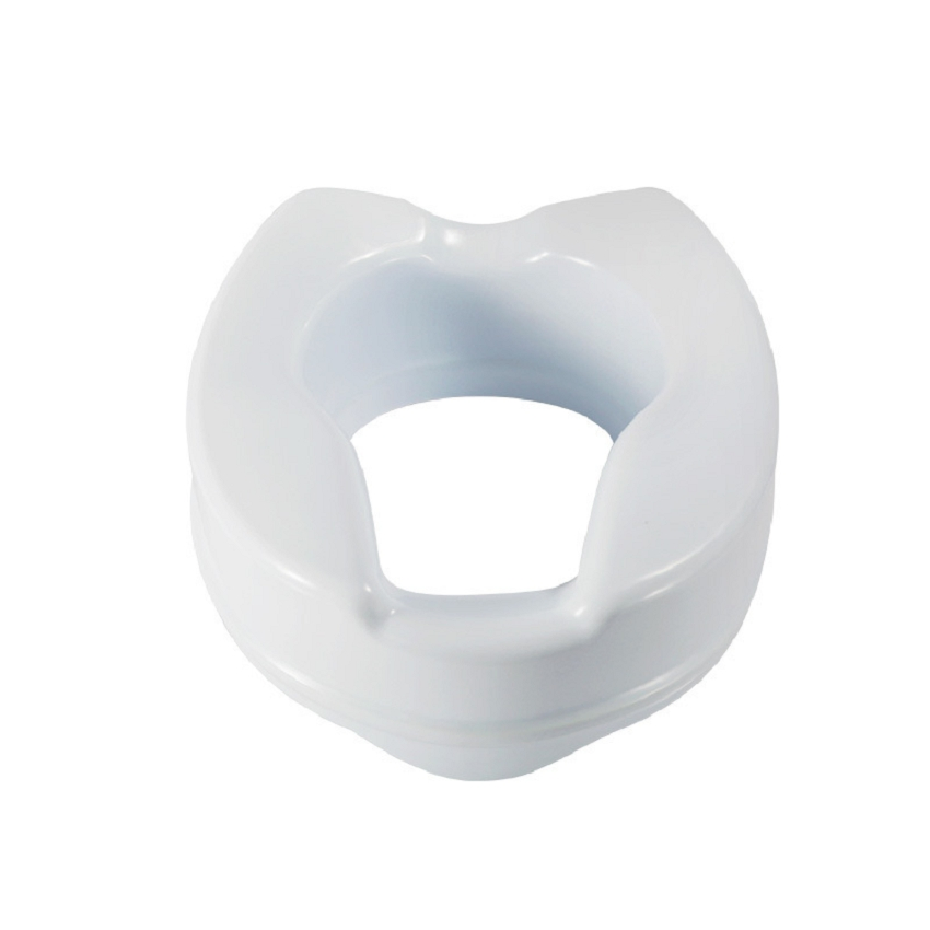 Goldenwell Toilet Seat Riser with Lid Extra Wide Opening Commode Cushion Raised