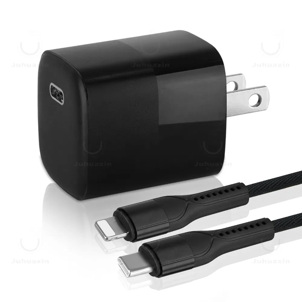 Original Design Ju-Pr05 Pd 20W QC3.0 Cellphone Accessories OEM 20W Us Plug Fast Charger Wall Charger for iPhone 16 Fast Charging Charger Cable Cell Phone AC