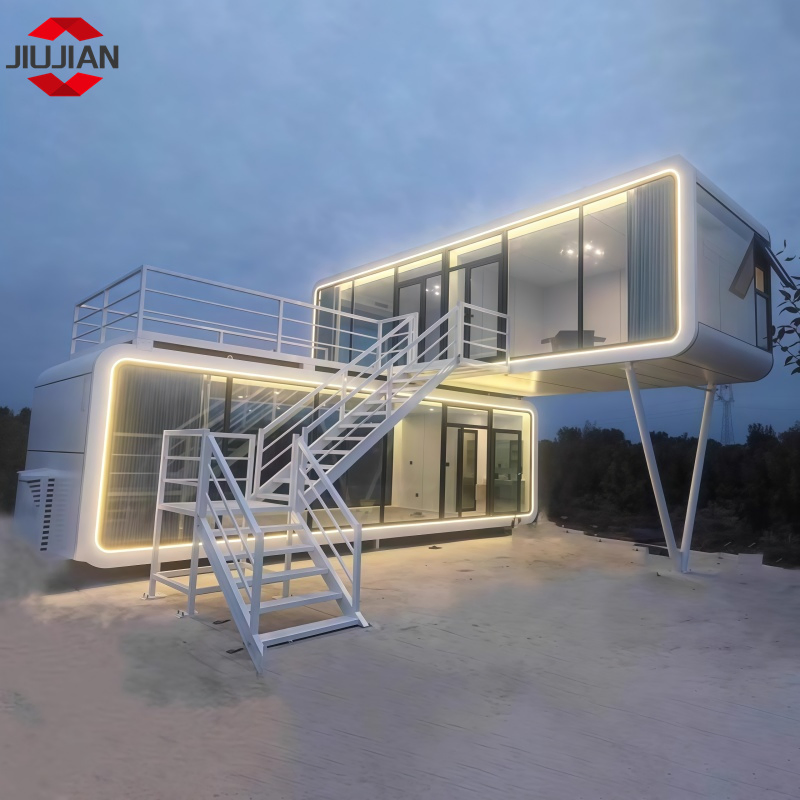 2 Story Mobile Prefabricated Modern Apple Cabin for Pod Hotel