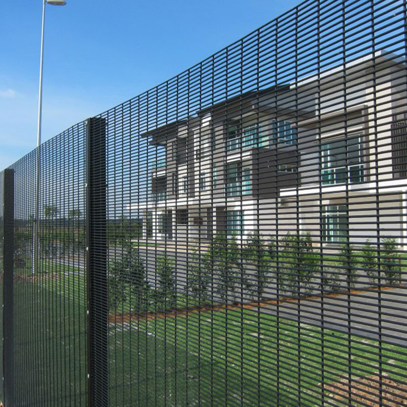 Heavy Duty Prison Welded Wire Mesh Black 358 High Security Fence