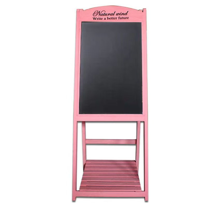 Bulk Order Space Saving Multi Tier Wooden Blackboard Flower Stand Shelf