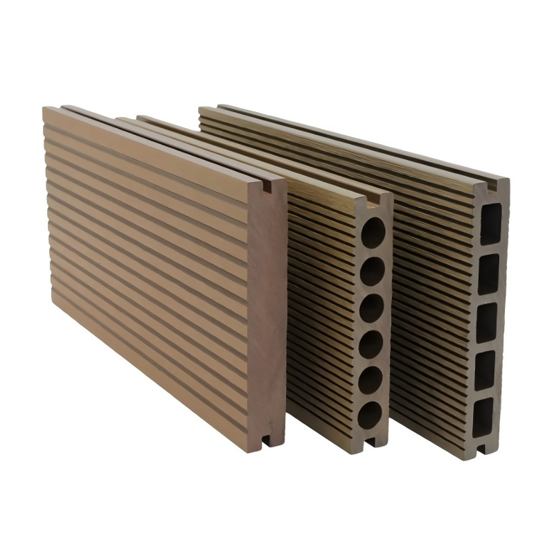 Eco-Friendly Solid WPC Fence Panels Wood Plastic Composite Outdoor Fencing
