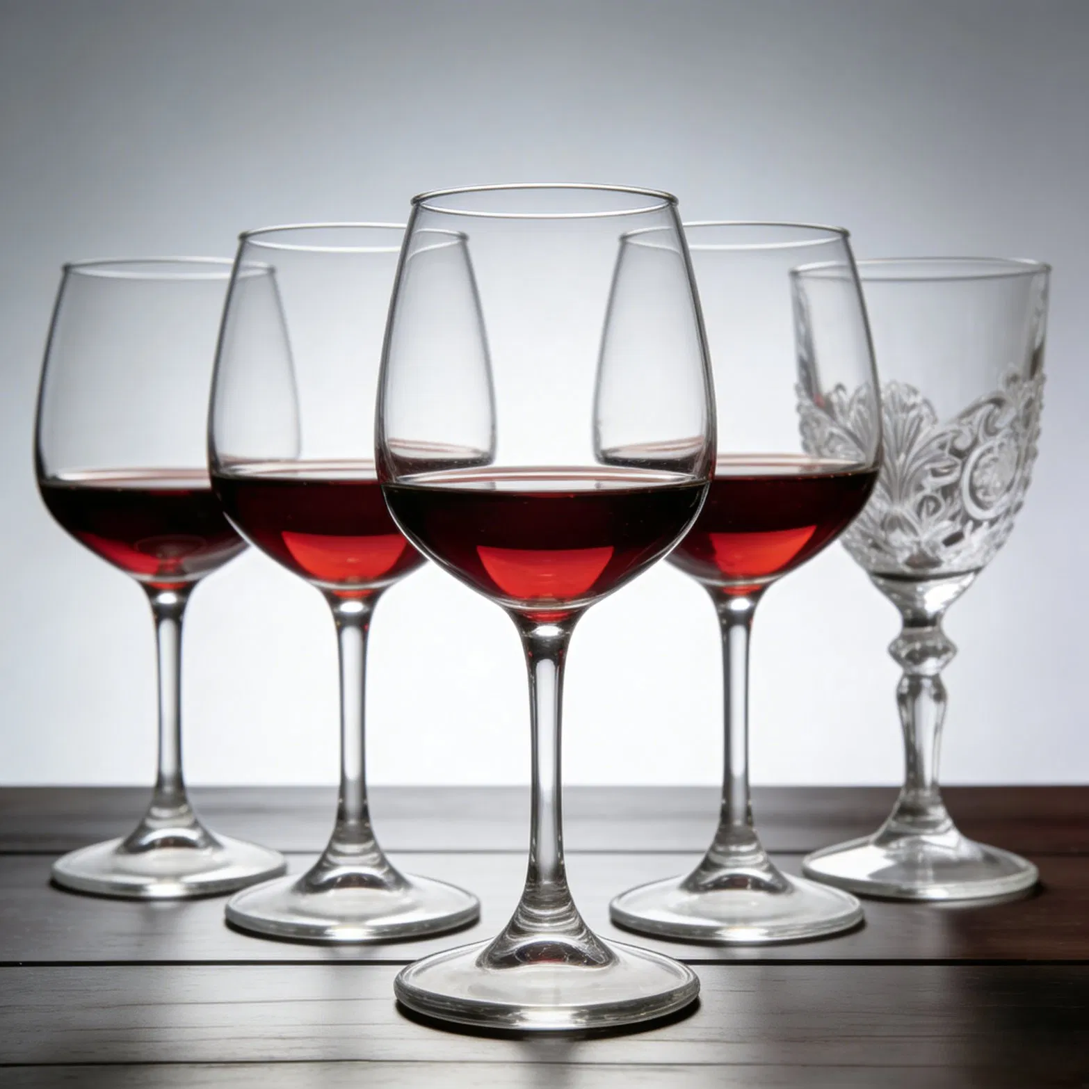 Wholesale Hotel Bar Drinking Long Stem Glasses White Goblet Crystal Red Wine Glass Wine Cups for Restaurant