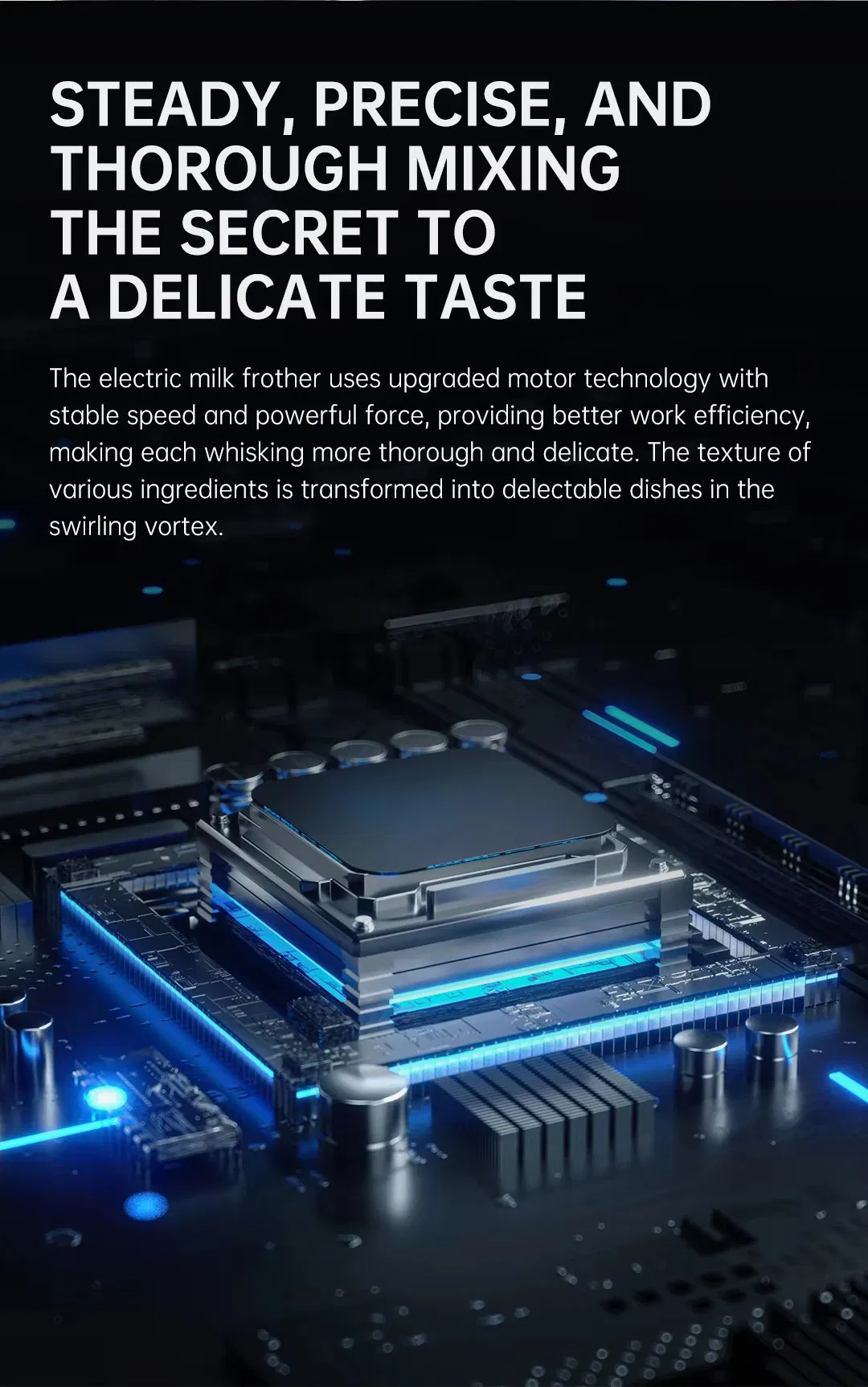 New Arrival Food Grade Portable Stainless Steel Rechargeable Electric Milk Frother with Whisk Head