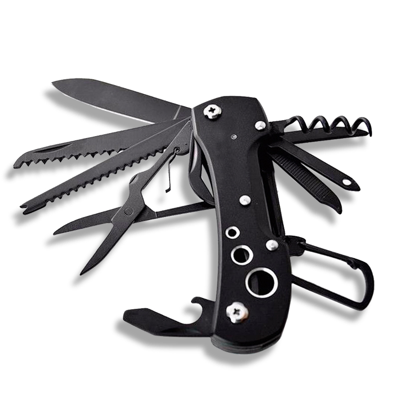 Hand-Tools Multitool Pocket Knife for Outdoor and Indoor Pursuits Black
