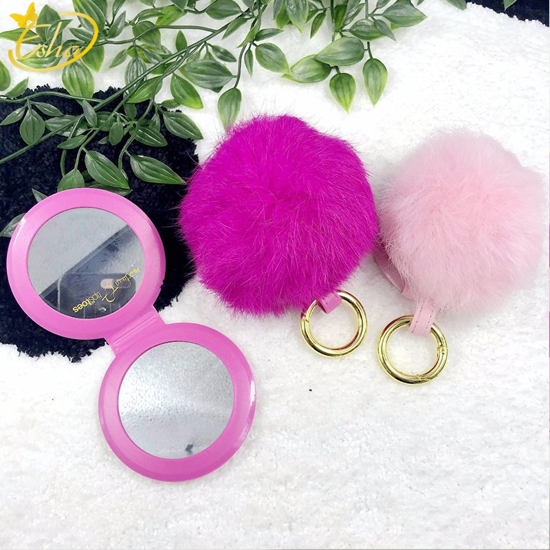 Portable Small Magnifying Makeup Custom Pocket Travel Plastic Compact Cosmetic Glass Mirror