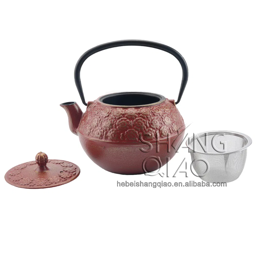 Чугунный чайник 650 мл с ситечком для заварки