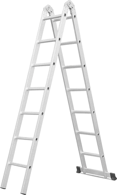 Simple 10 Step Aluminum Straight Ladder 290cm