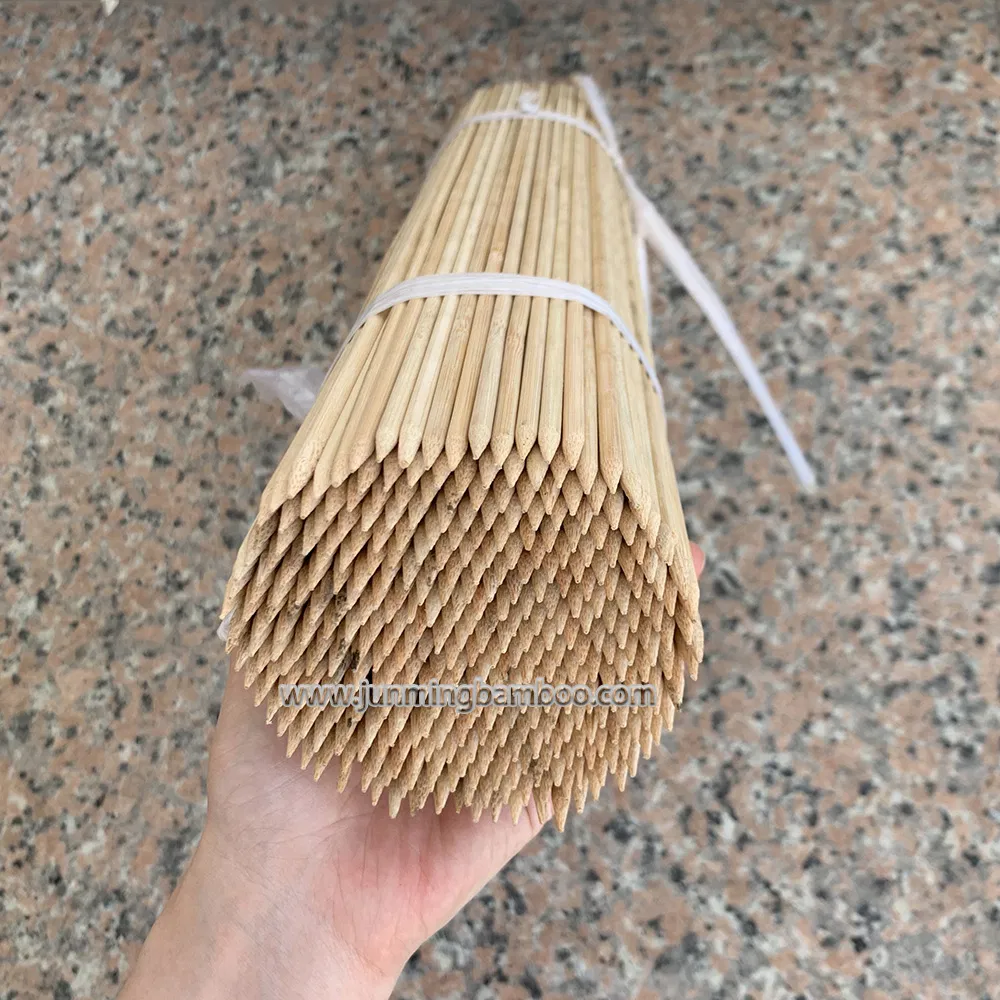 Wholesale Disposable BBQ Skewer Bamboo Flower Sticks Bamboo Stick Bamboo Skewer for Flower and Plant Support