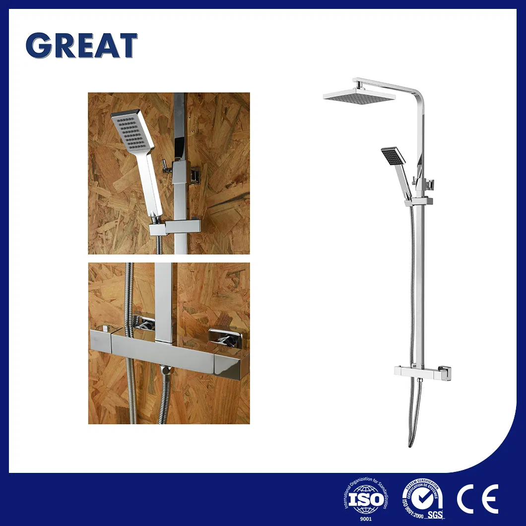 Great 2 Handle Tub Shower Faucet Wholesale Best Shower Column China Gl78002sk Thermostatic Shower Kit Set European Aluminum Shower Column Suppliers