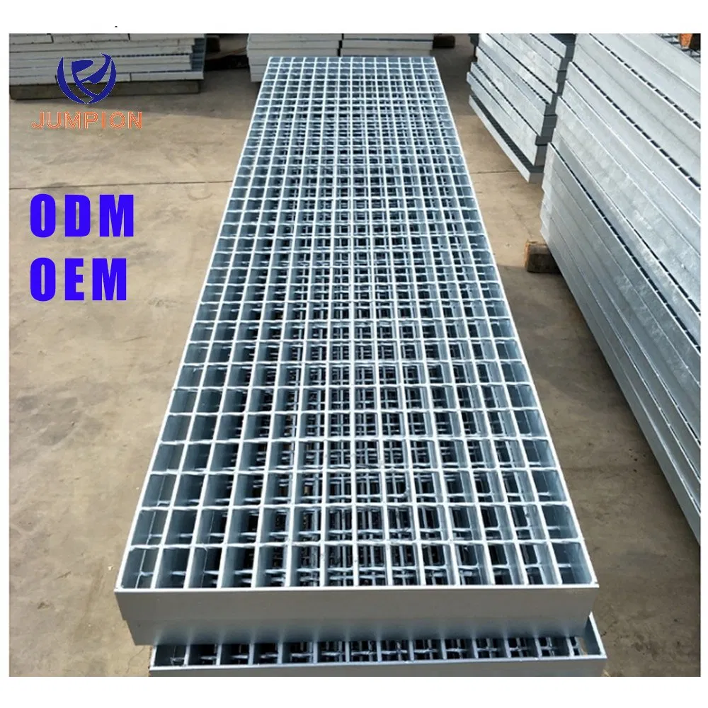 Customized Industrial Steel Grating Plate Hot Dipped Galvanized Floor Steel Grating Mesh Material Drainage Grating Trench Cover