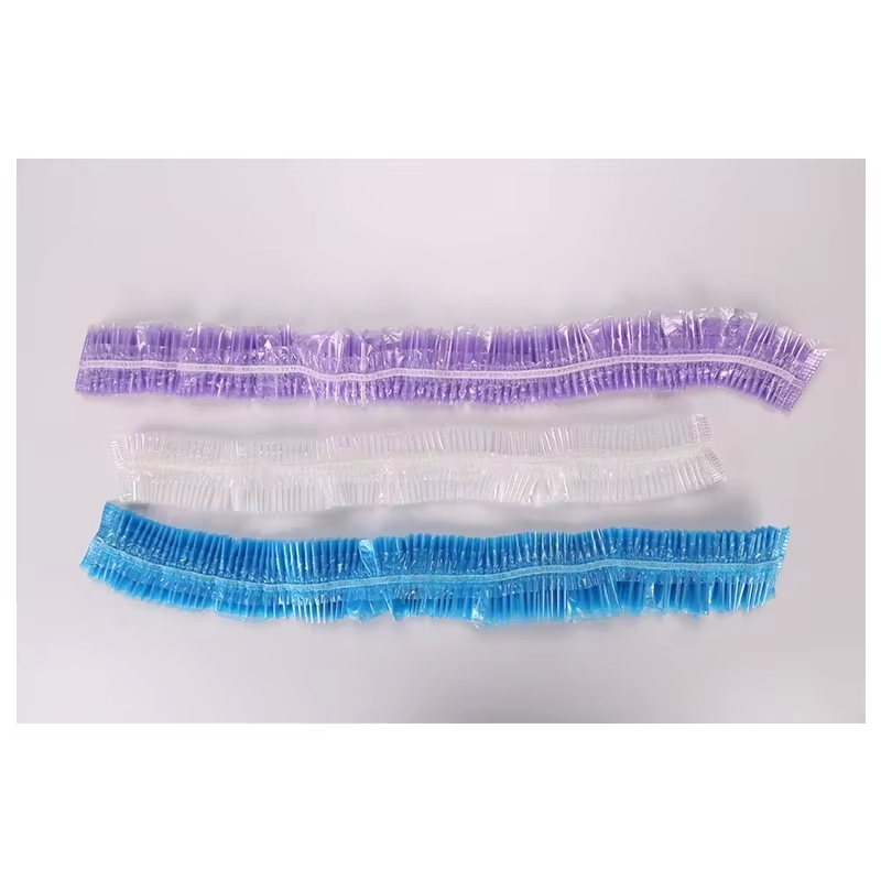 Disposable PE Shower Cap Transparent Plastic Hair Hotel Shower Caps Waterproof Bathing Cap for Women