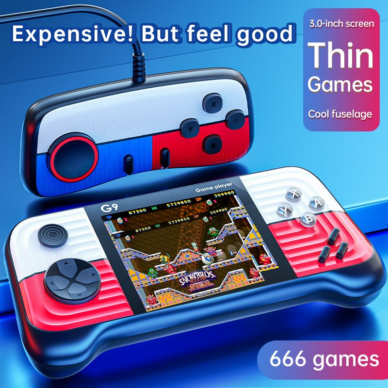 Factory 3.0-Inch G9 HD Screen Game Console with 666 Classic Games