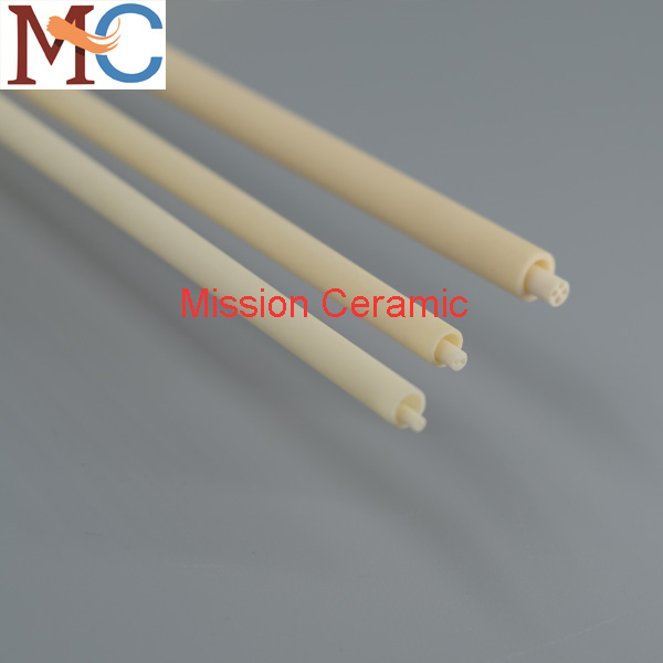 Керамическая втулка Al2O3 с 2 отверстиями