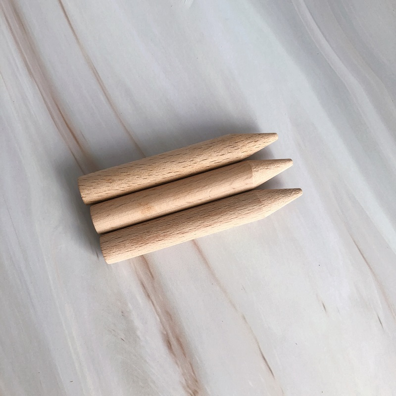 Preroll Cone Stick Custom Print Cigar Rolling Wooden Round Beech Sticks