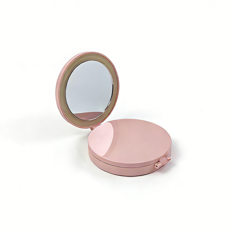 Battery Operated Lighted Compact Mirror, 1X/5X/7X Magnification Double-Sided Travel Makeup Mirror with LED Lights