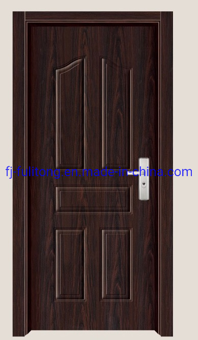 Fashion Cheap South America Panel Interior Steel Wood Exterior Door