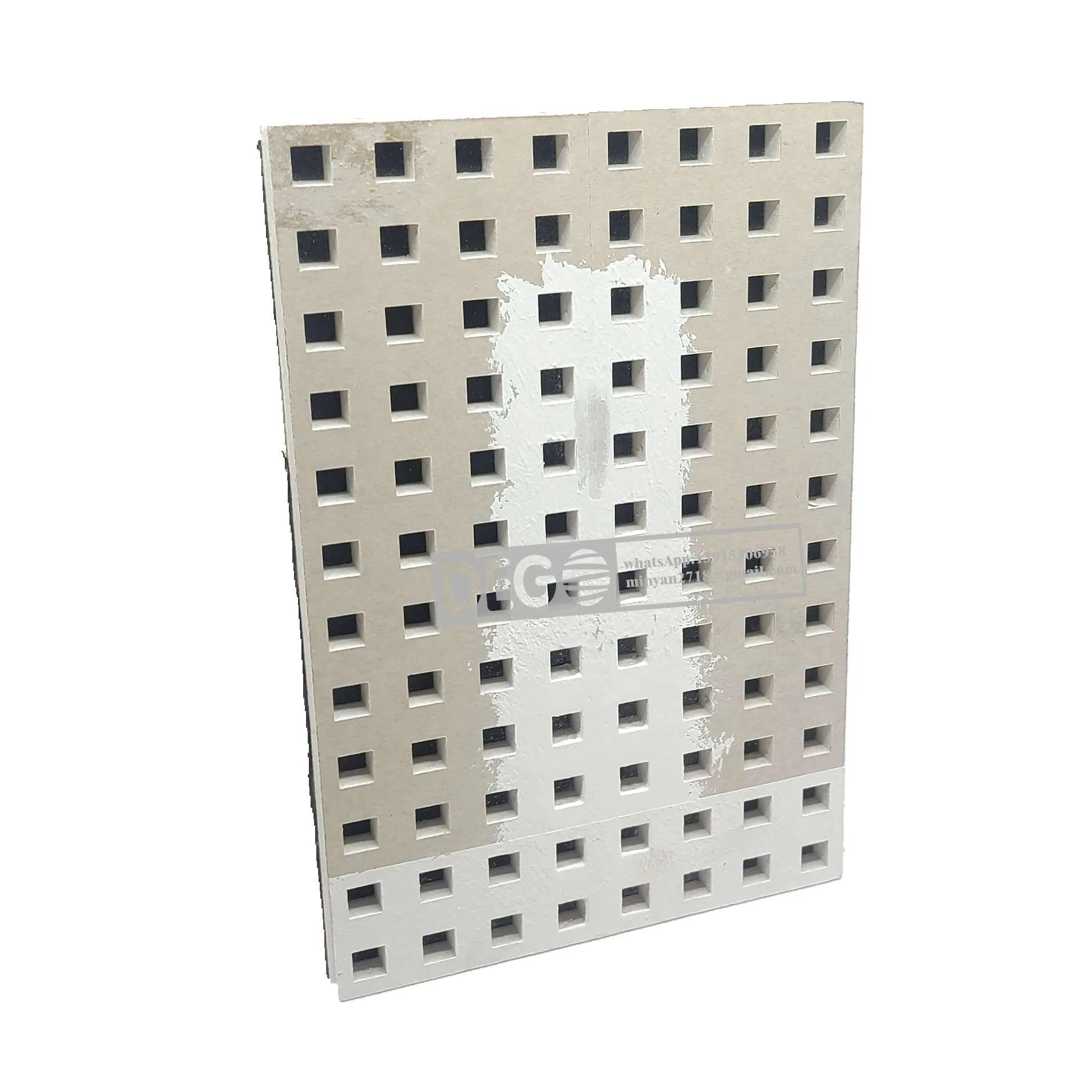 12*12mm Square Hole Seamless Perforated Sound-Absorbing Gypsum Board Ceiling