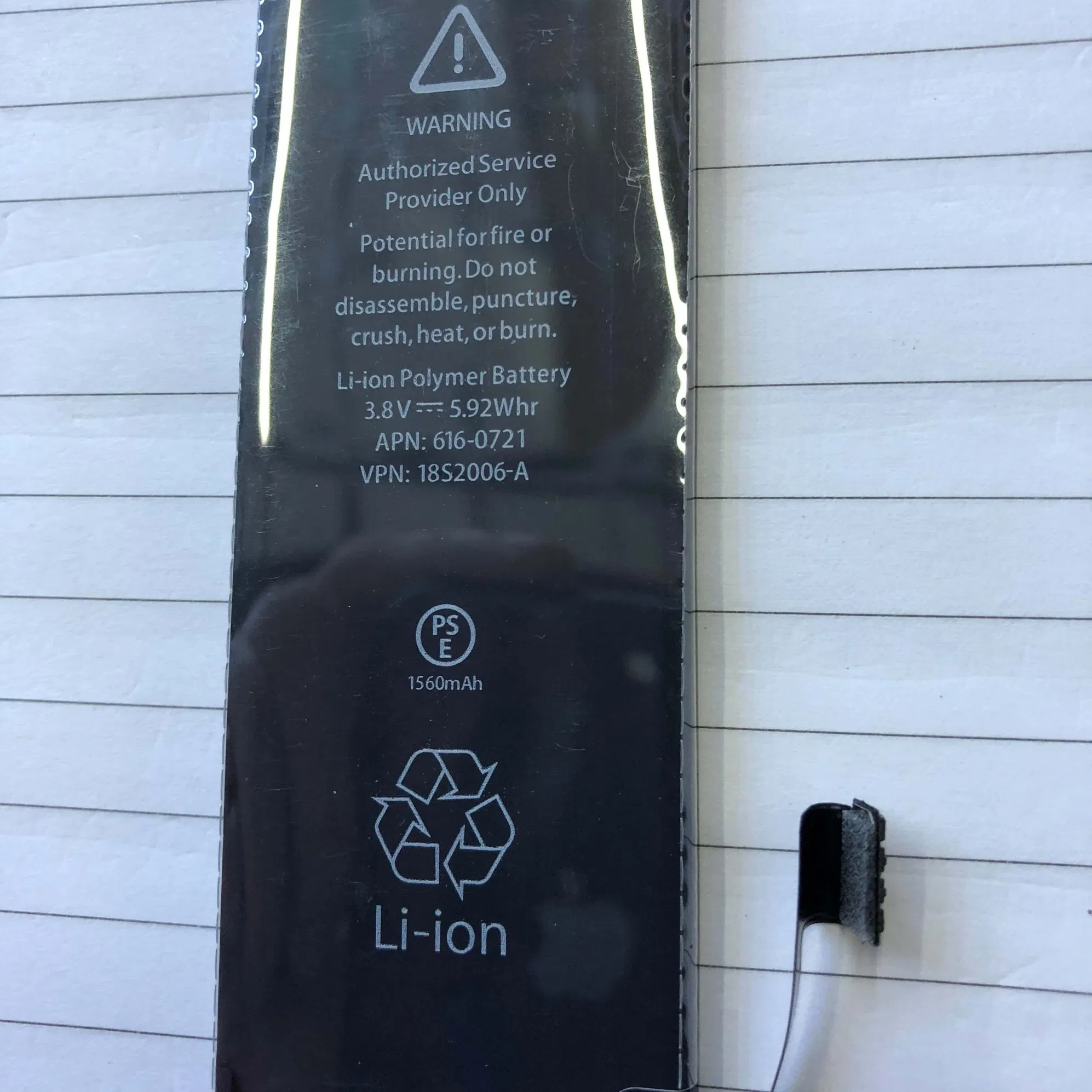 Real Cap Replacement Battery for iPhone 5 6 7 8 X Xs Plus Cell Phone High Quality 7plus Mobile Smartphone Batteries Factory OEM Customized