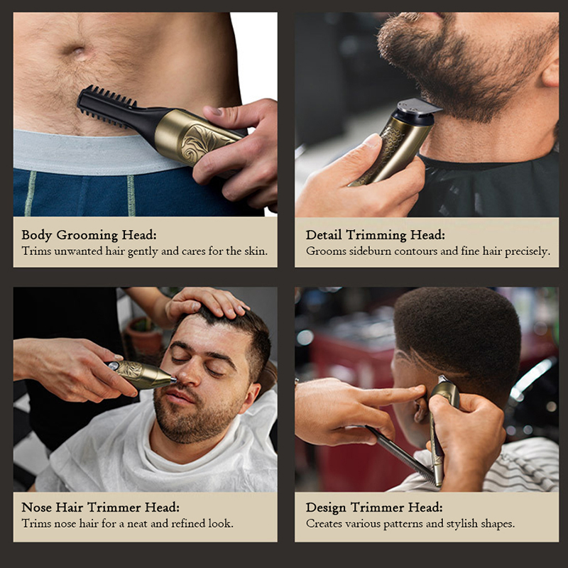 Professional Beard Trimmer for Men - Hair Styling and Grooming Kit