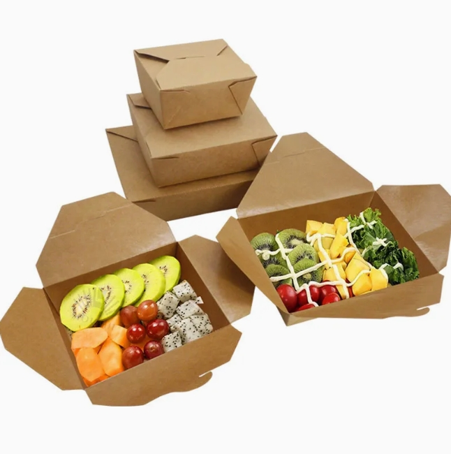 Hearty Size Paper Lunch Boxes for Daily Full Office Lunch Portions