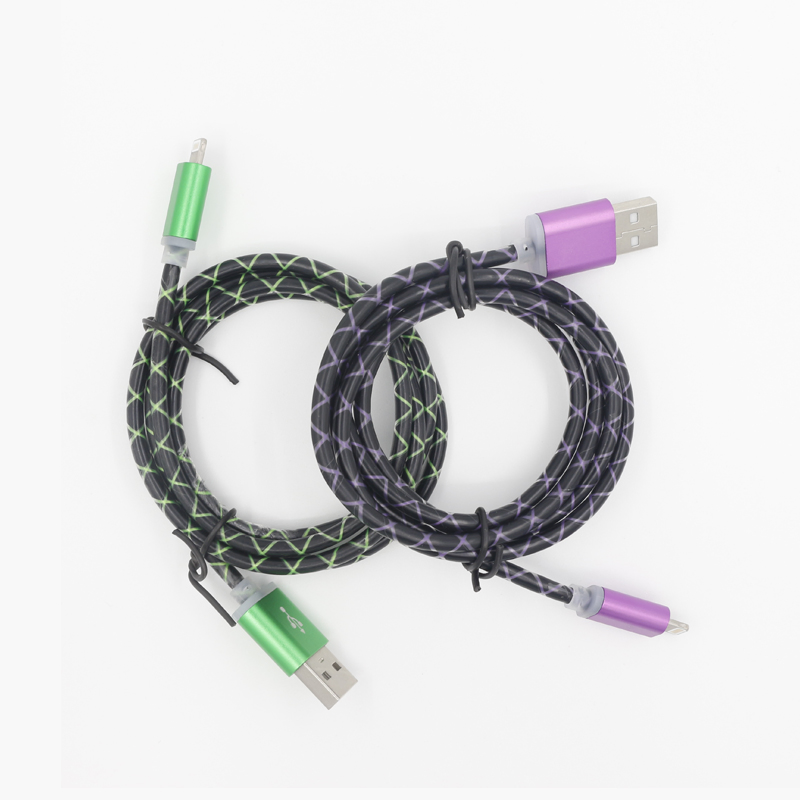 Colorful Micro USB Cable & Charger Cable for iPhone Samsung