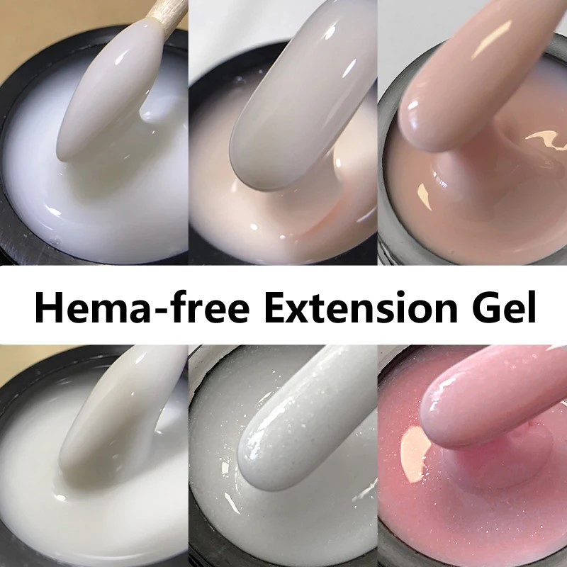 5-in-1 Nail Extension Gel: Base, Builder, Top, Color, & Repair