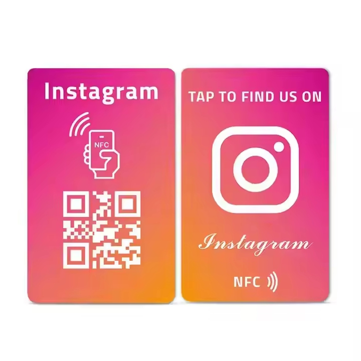 Acrylic NFC Chip Stand Card for Google Review Qr Code Display