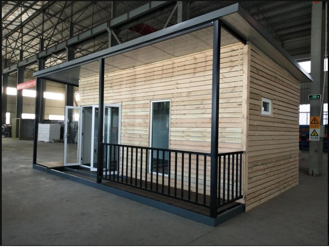 Mobile Prefab House Caravan with Chasis