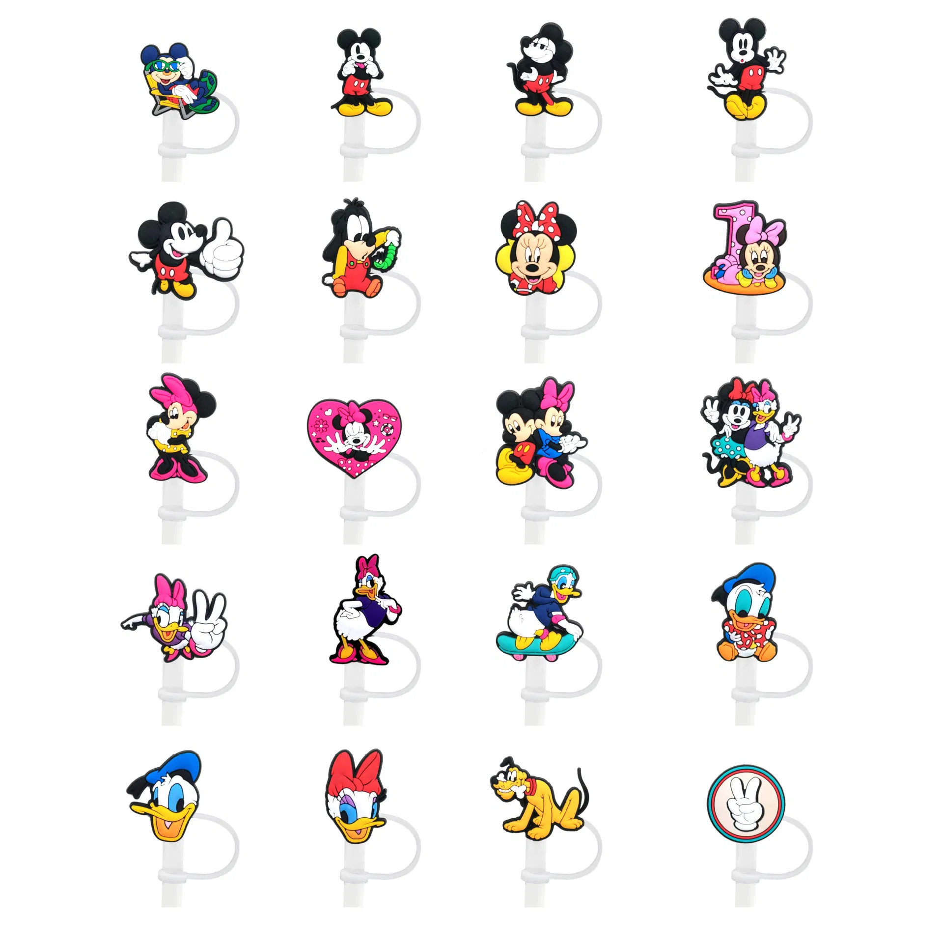 Cartoon Pokemon Straw Cap, Suitable for 8-10mm, Dustproof Cap, PVC Eco-Friendly, Versatile Straw Sleeve, Wholesale