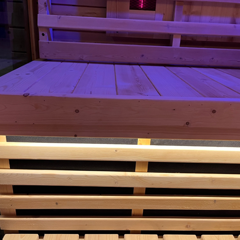 Уличная инфракрасная сауна-куб на 4 персоны из кедра