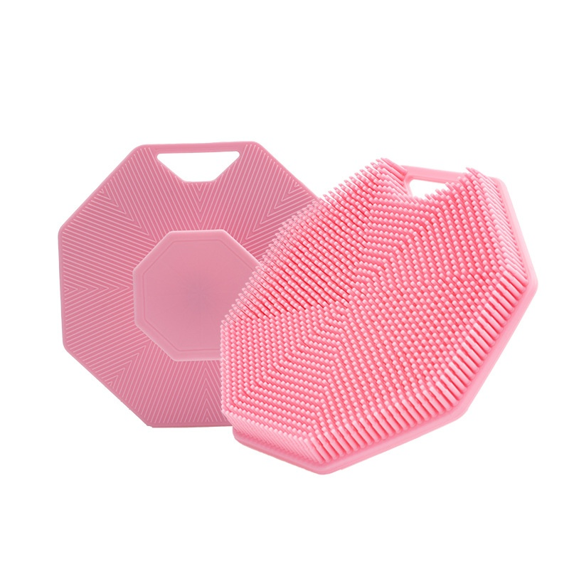 Hexagon Shape Facial Cleansing Brush Silicone Face Wash Bath Brush Removes Silicone Face Scrubber