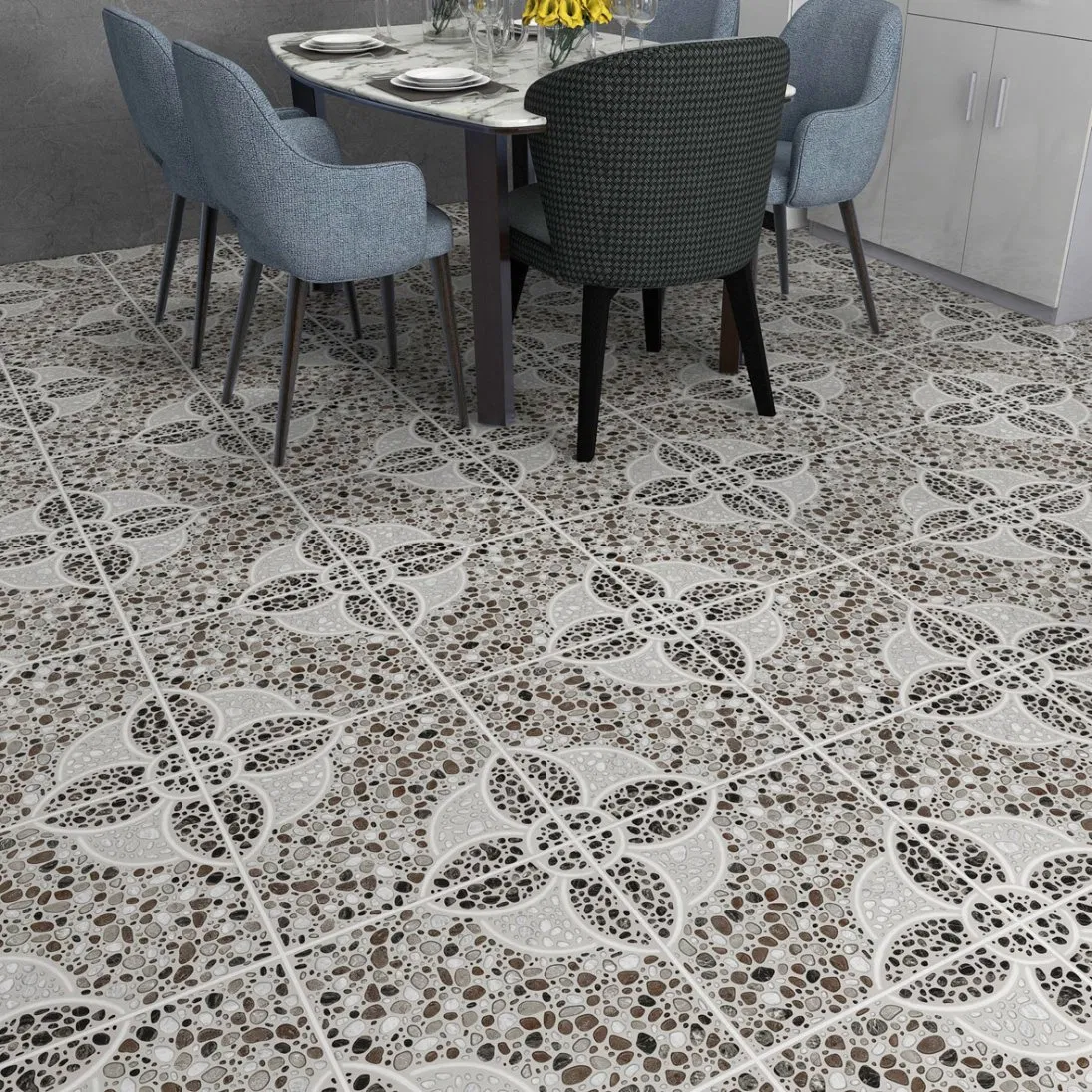 DIY PVC Mosaic Waterproof Bathroom Home Decoration Peel and Stick Wall Floor Sticker Tile