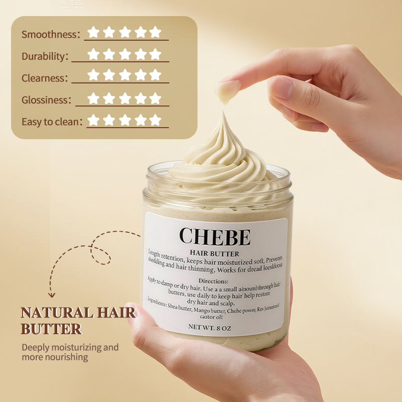 Chebe Hair Growth Butter Private Label Deep Moisturization Strengthening Hair Root Chebe Butter